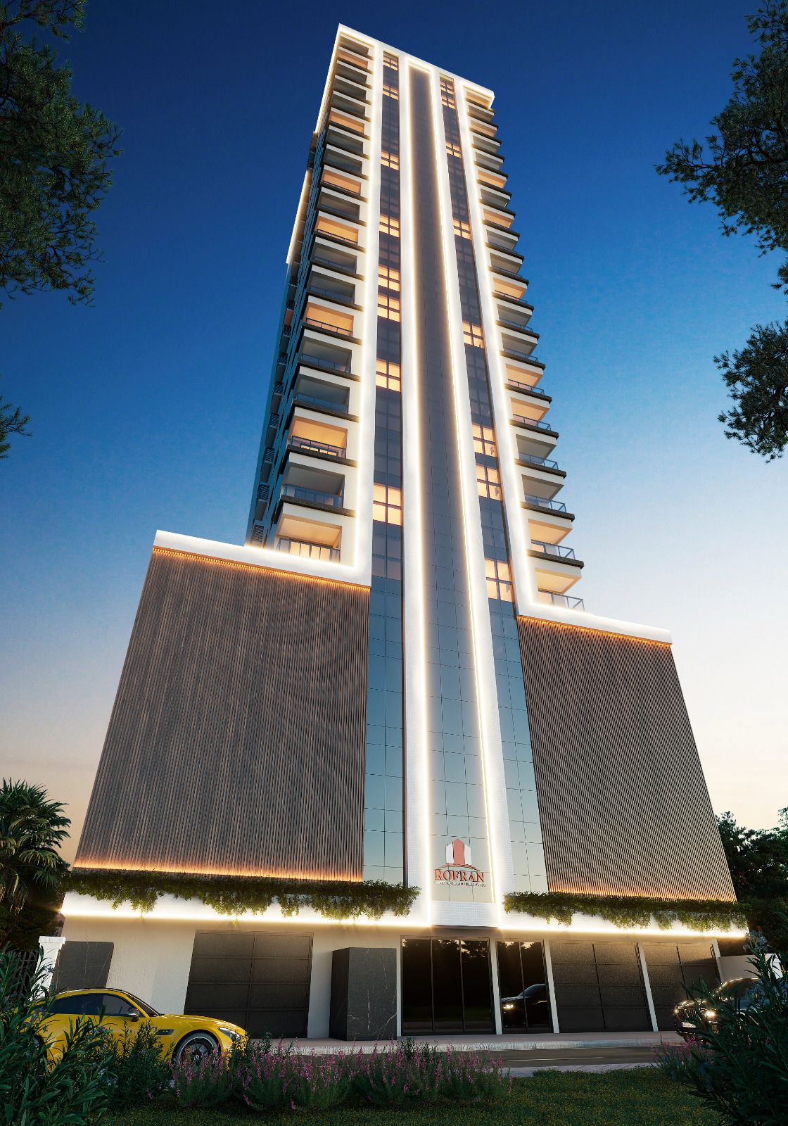 Vista exterior do Blue Ocean